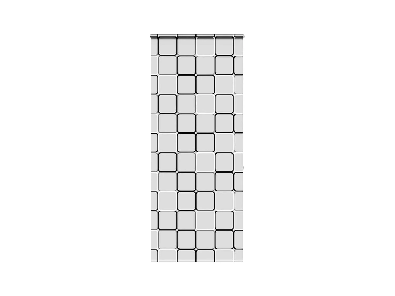 Store enrouleur de douche avec cassette largeur du tissu 96 cm