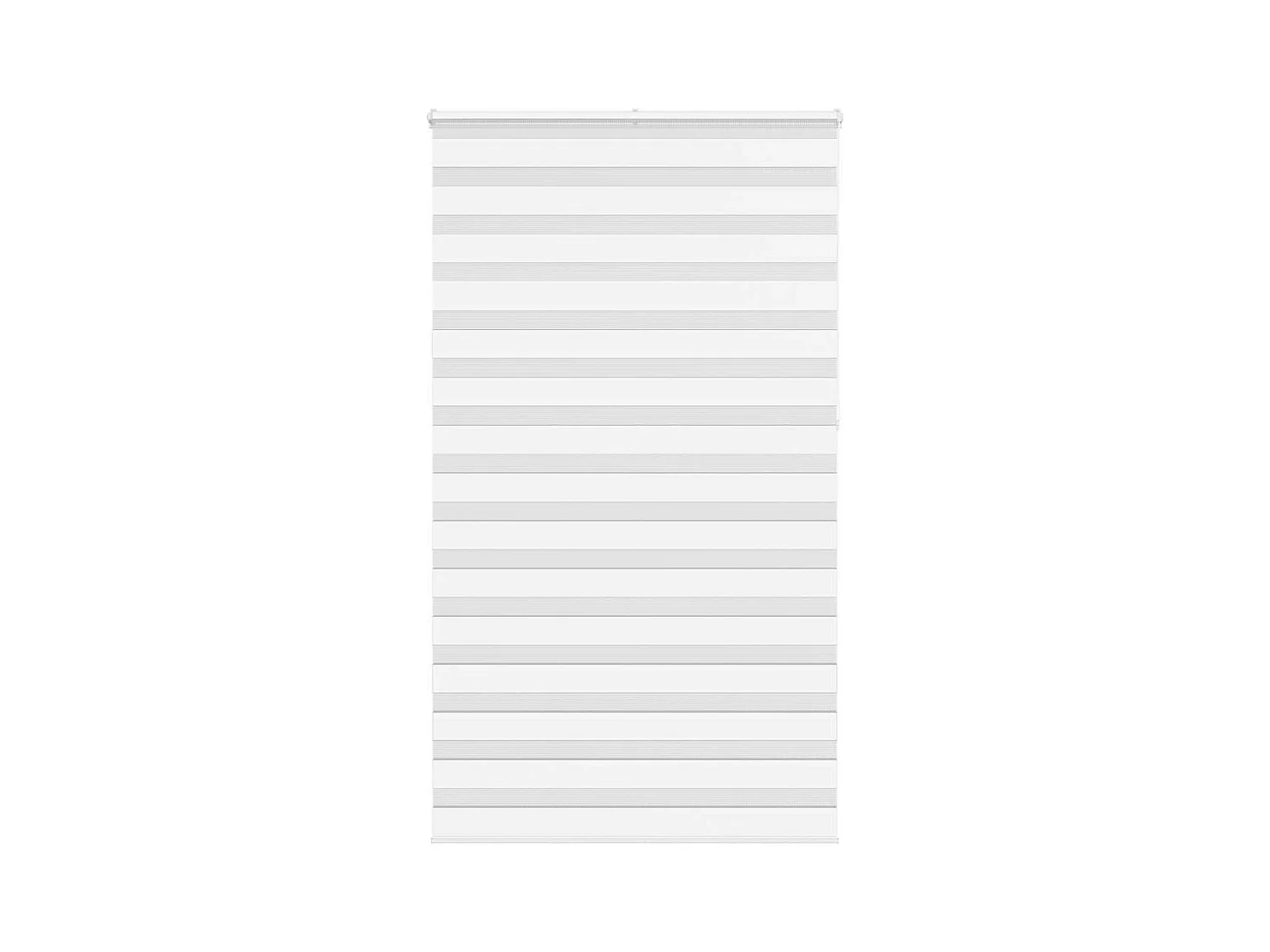 Estor cebra blanco 125x230 cm tejido ancho 120,9 cm poliéster