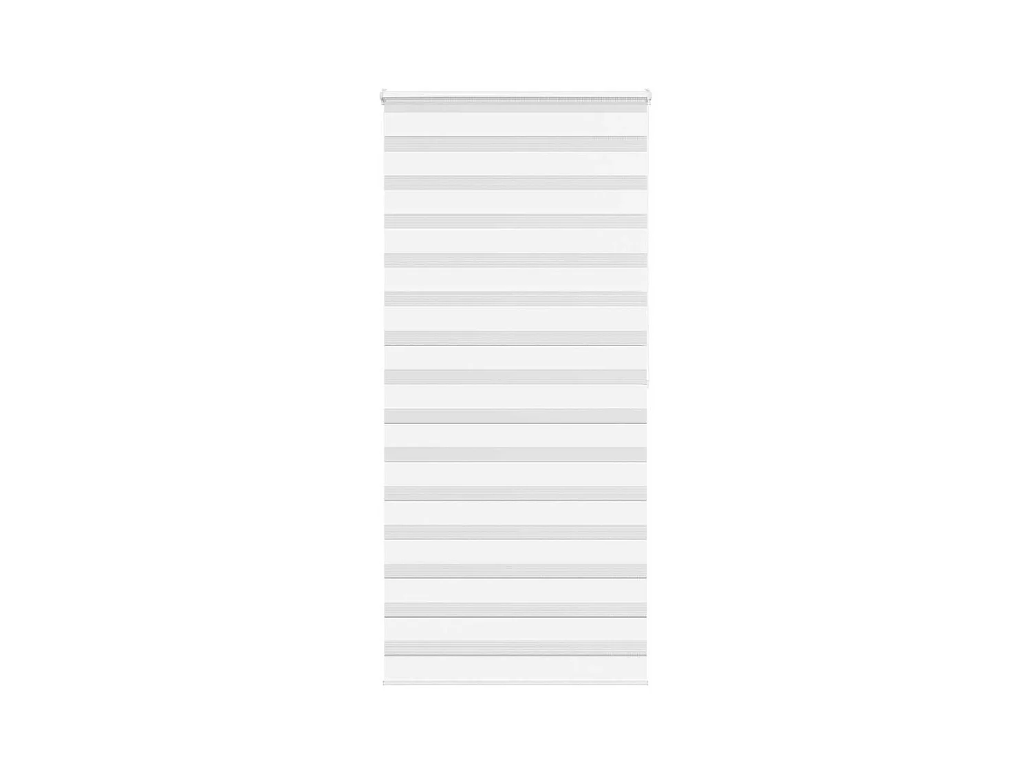 Estor cebra blanco 95x200 cm tejido ancho 90,9 cm poliéster