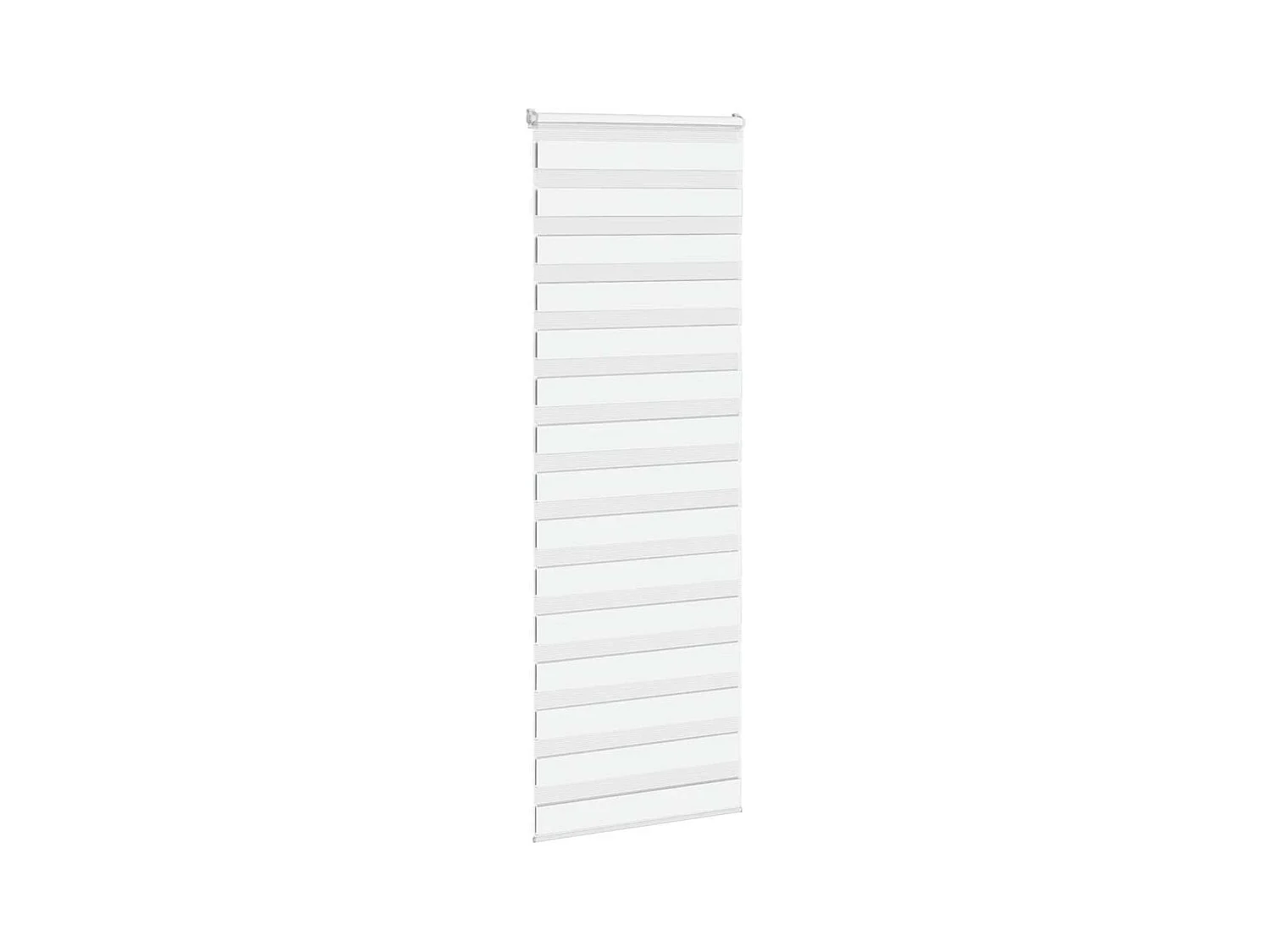 Store zèbre blanc 75x200 cm largeur du tissu 70,9 cm polyester