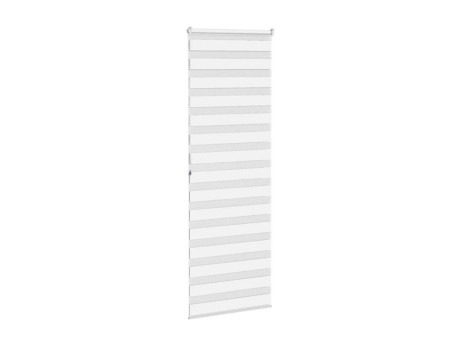 Store zèbre blanc 75x200 cm largeur du tissu 70,9 cm polyester