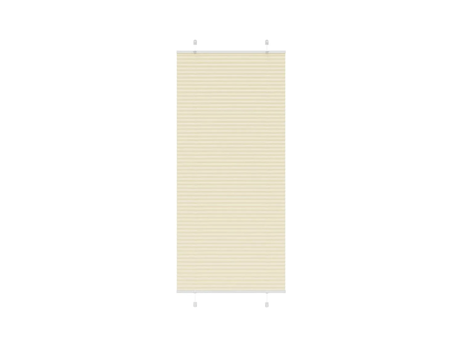 Store plissé crème 100x200cm largeur du tissu 99,4 cm polyester