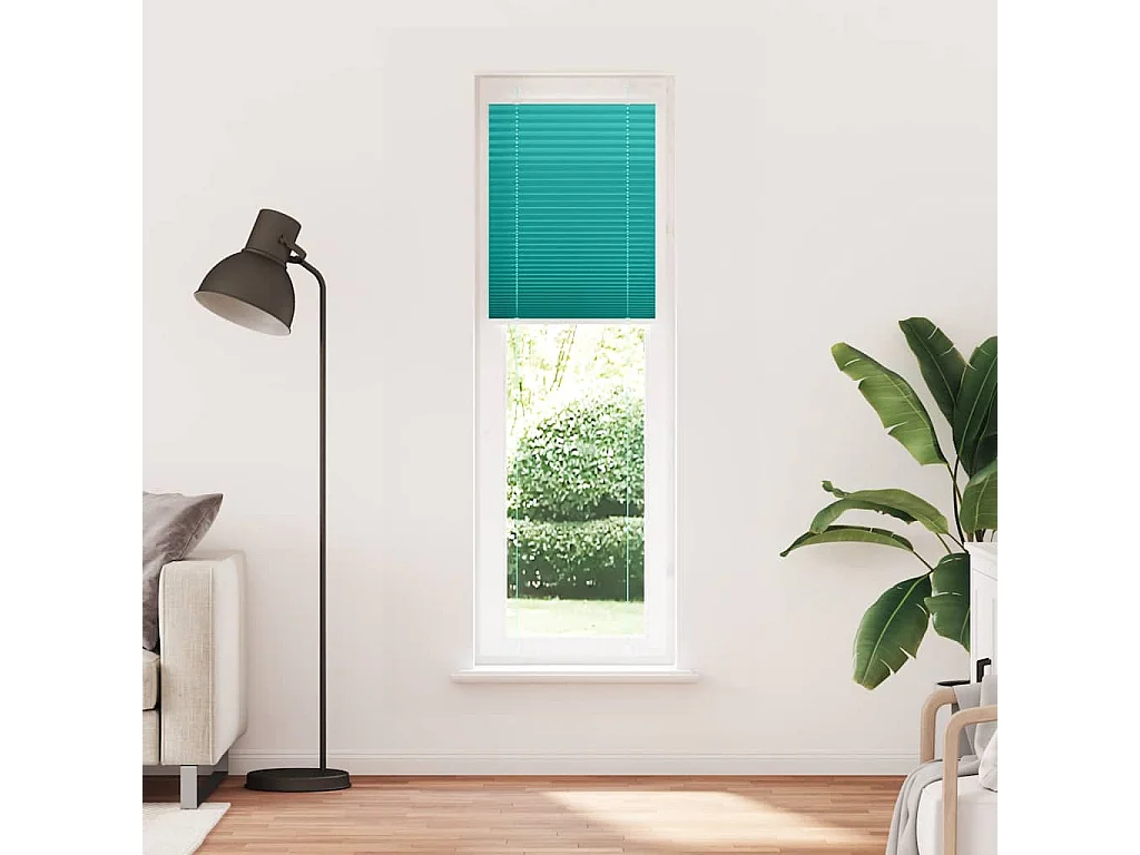 Plissado Cego Gasolina verde 55x200 cm Largura Tecido 54,4 cm