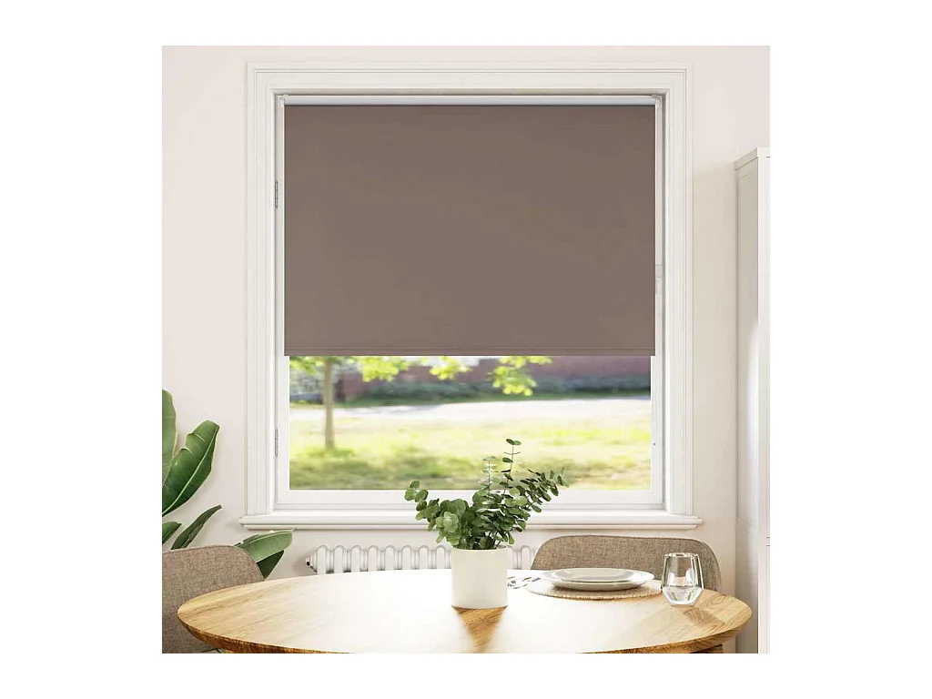 Store enrouleur occultant café 95x150cm largeur du tissu 90,7cm