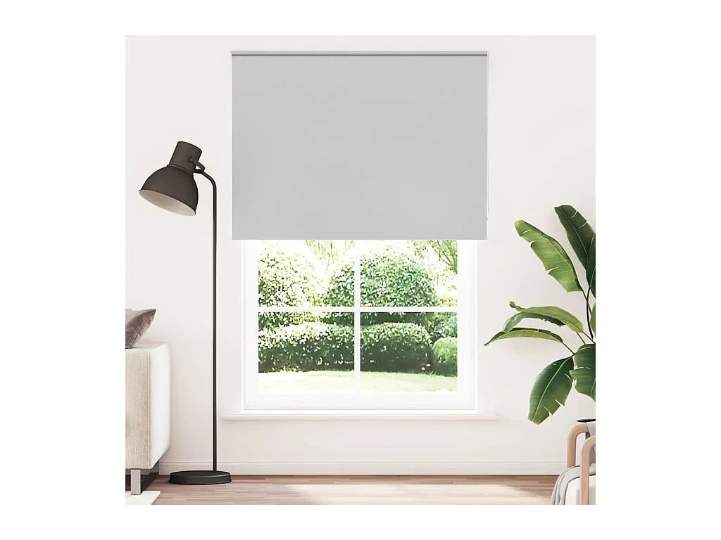 Estor Enrollable Opaco gris claro 160x210 cm Tela Ancho 156,6cm