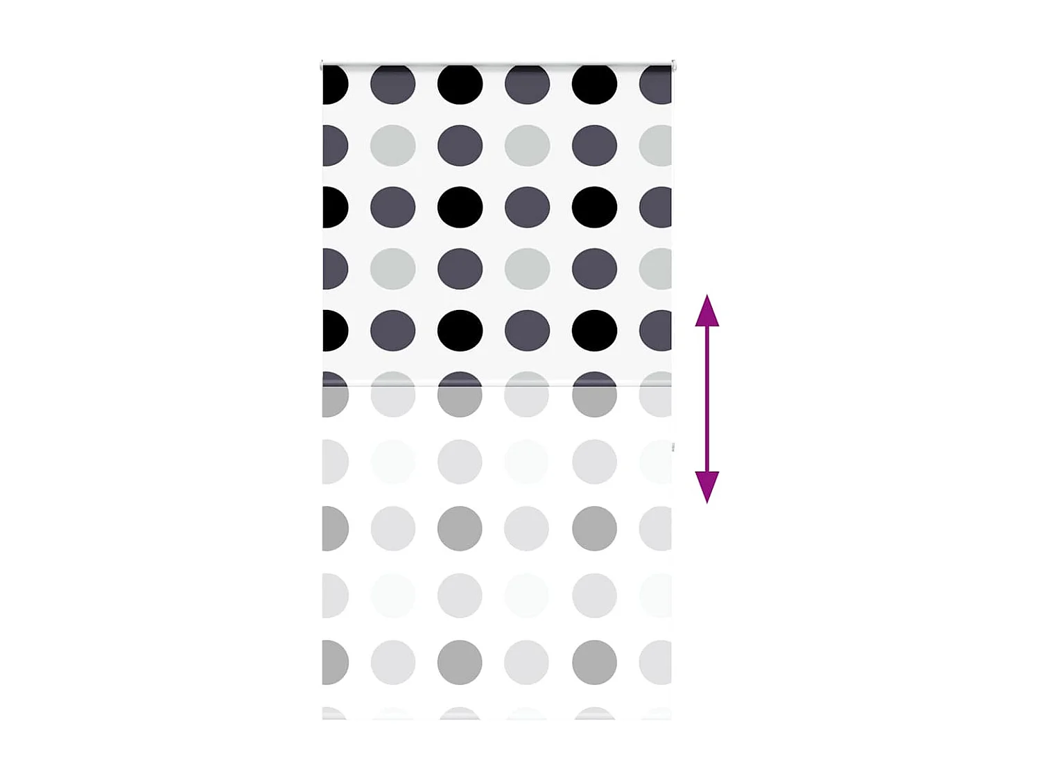 Store enrouleur de douche avec cassette largeur du tissu 136 cm