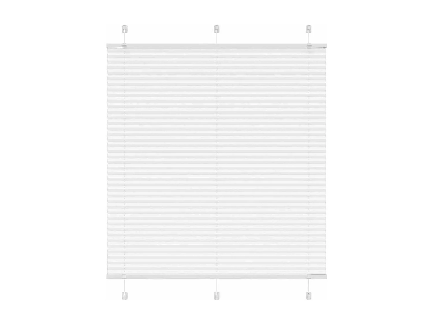 Branco Plissada Cega 115x150cm Largura Tecido 114,4cm Poliéster