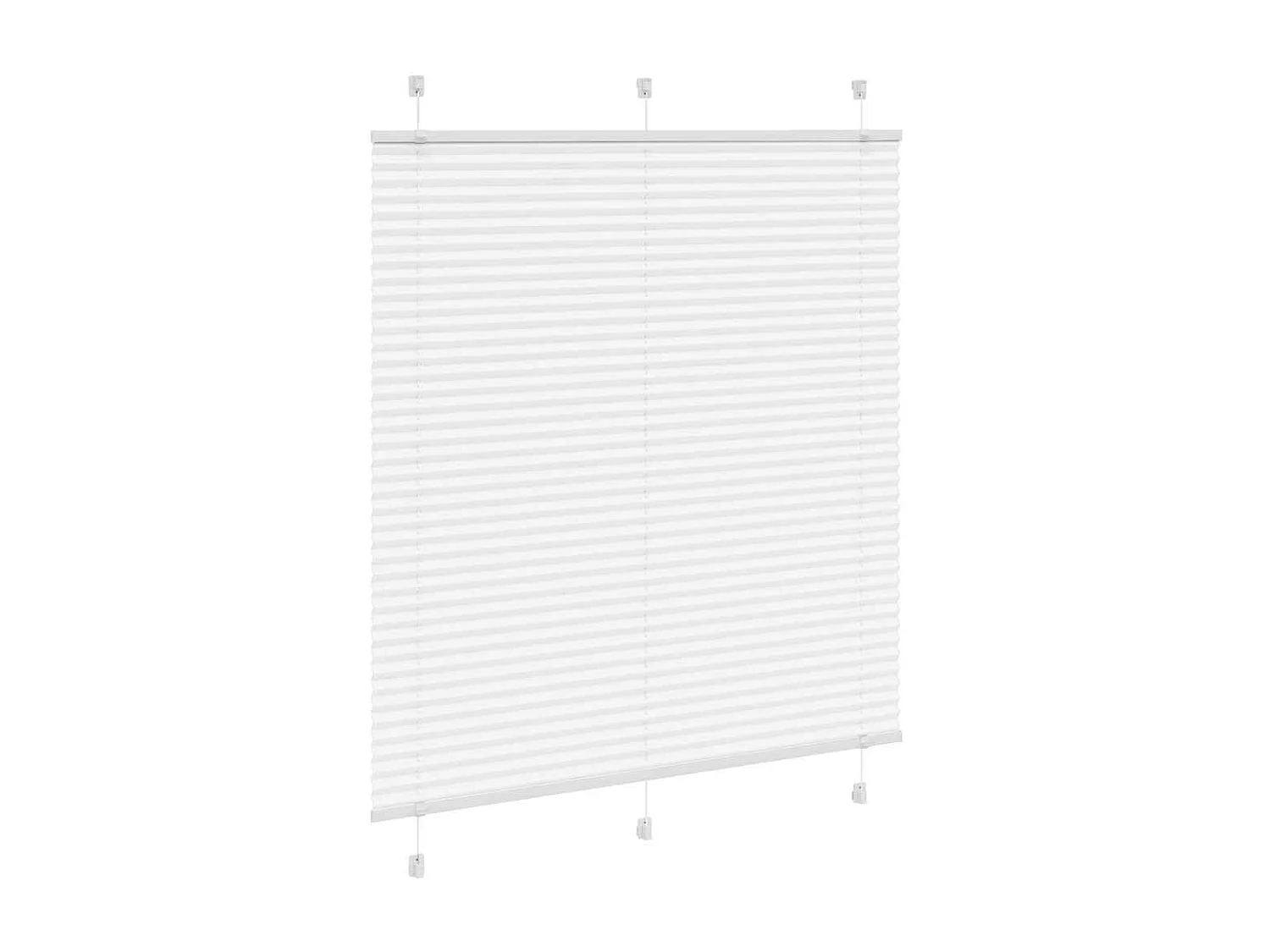 Estor Plisado blanco 115x150 cm Tela Ancho 114,4 cm Poliéster