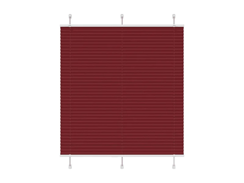 Estor Plisado rojo burdeos 115x100 cm Tela Ancho 114,4 cm