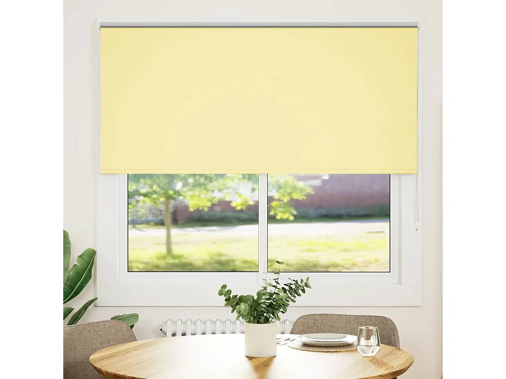 Estor Enrollable Opaco Amarillo 160x150 cm Tela Ancho 156,6 cm