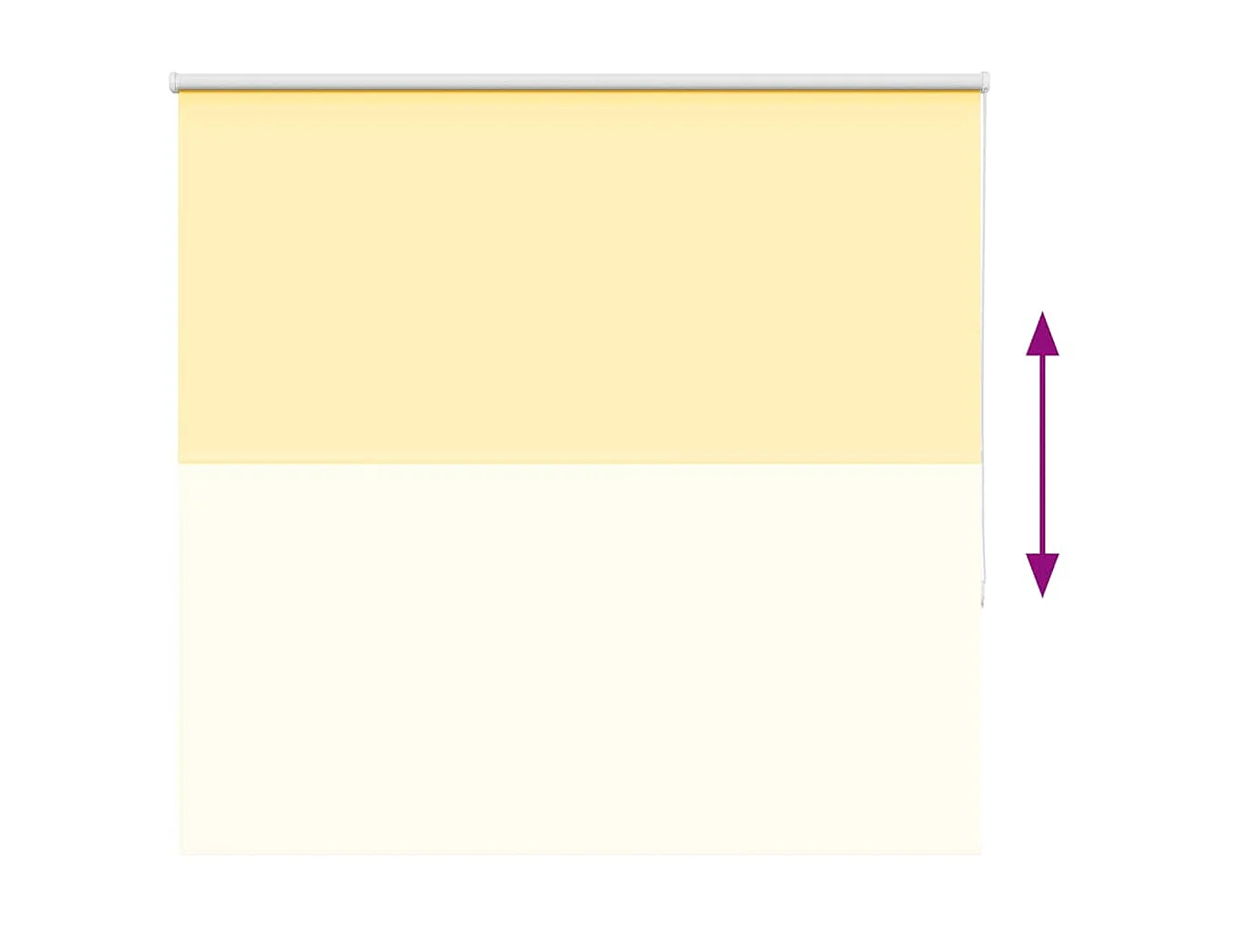 Estor Enrollable Opaco Amarillo 160x150 cm Tela Ancho 156,6 cm