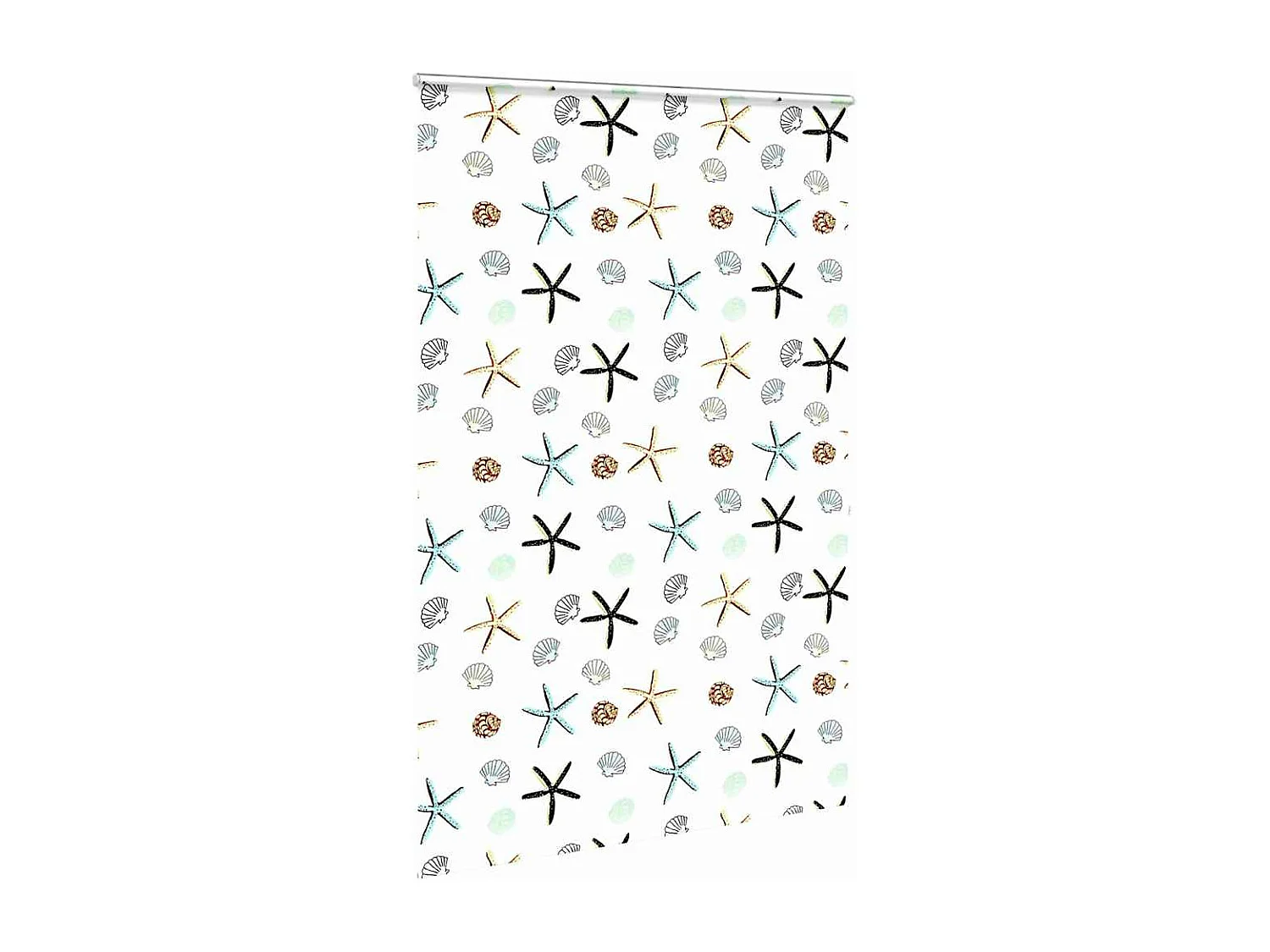 Store enrouleur de douche avec cassette largeur du tissu 146 cm