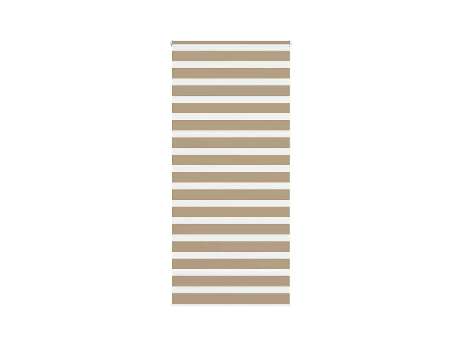 Zebra Blind 110x230 cm stofbreedte 105,9 cm polyester zandbruin