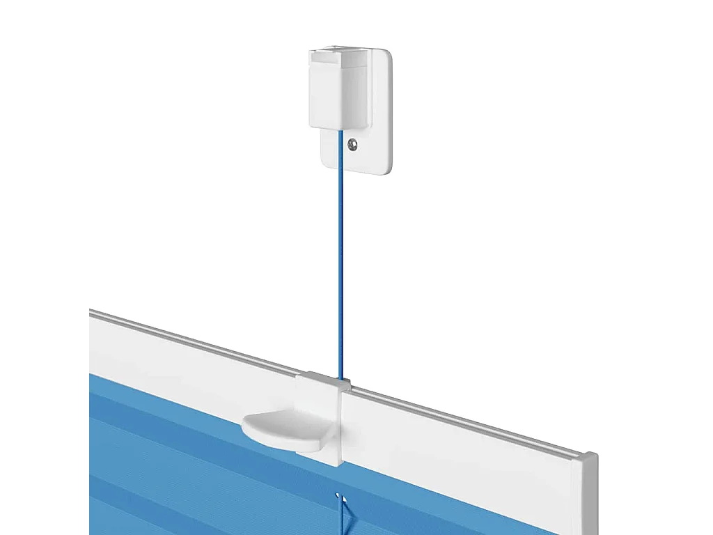 Store plissé bleu 55x200 cm largeur du tissu 54,4 cm polyester