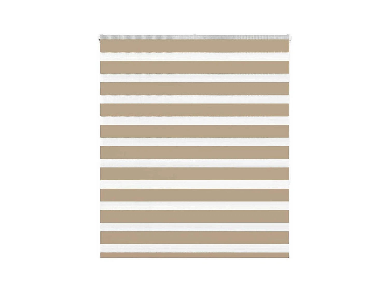 Store zèbre marron sable largeur du tissu 130,9 cm polyester