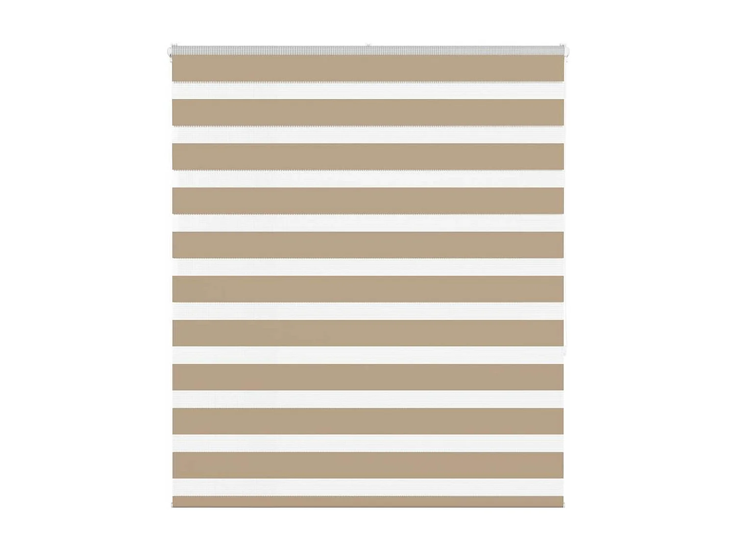 Store zèbre marron sable largeur du tissu 130,9 cm polyester