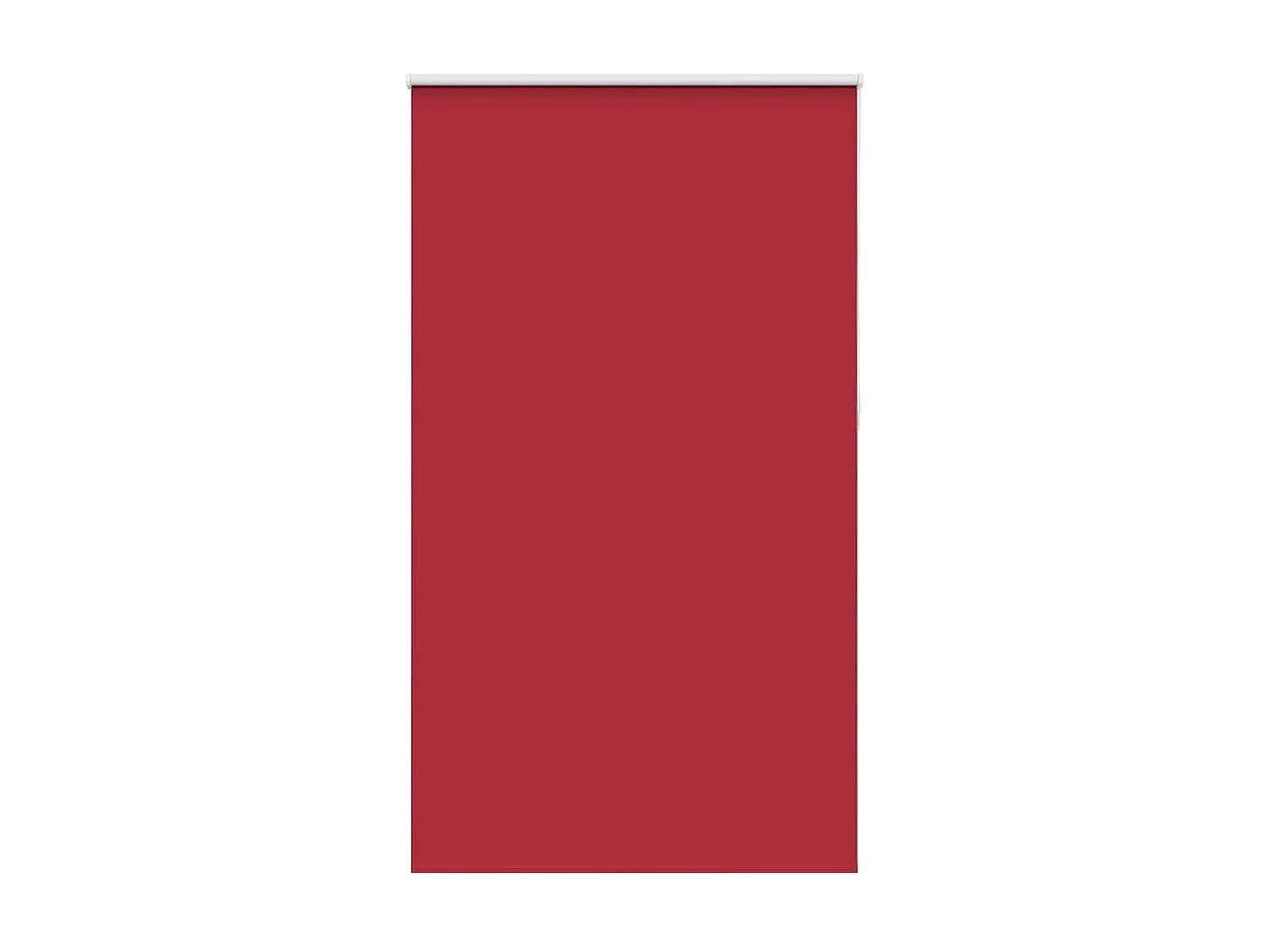 Store enrouleur occultant rouge largeur du tissu 136,6 cm