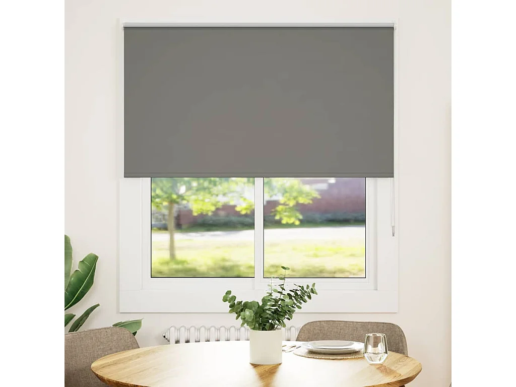 Estor Enrollable Opaco gris 130x175 cm Tela Ancho 126,6 cm