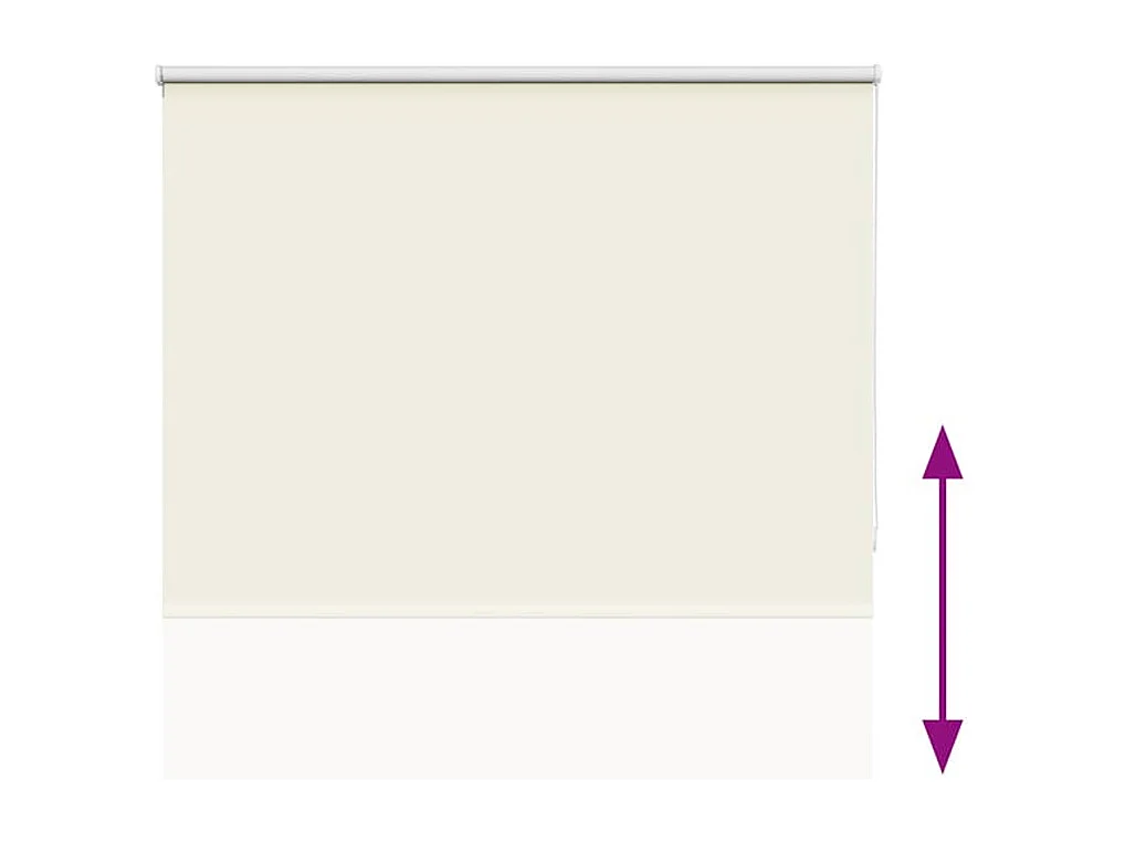 Estor Enrollable Opaco Blanco Roto 145x210cm Tela Ancho 141,6cm