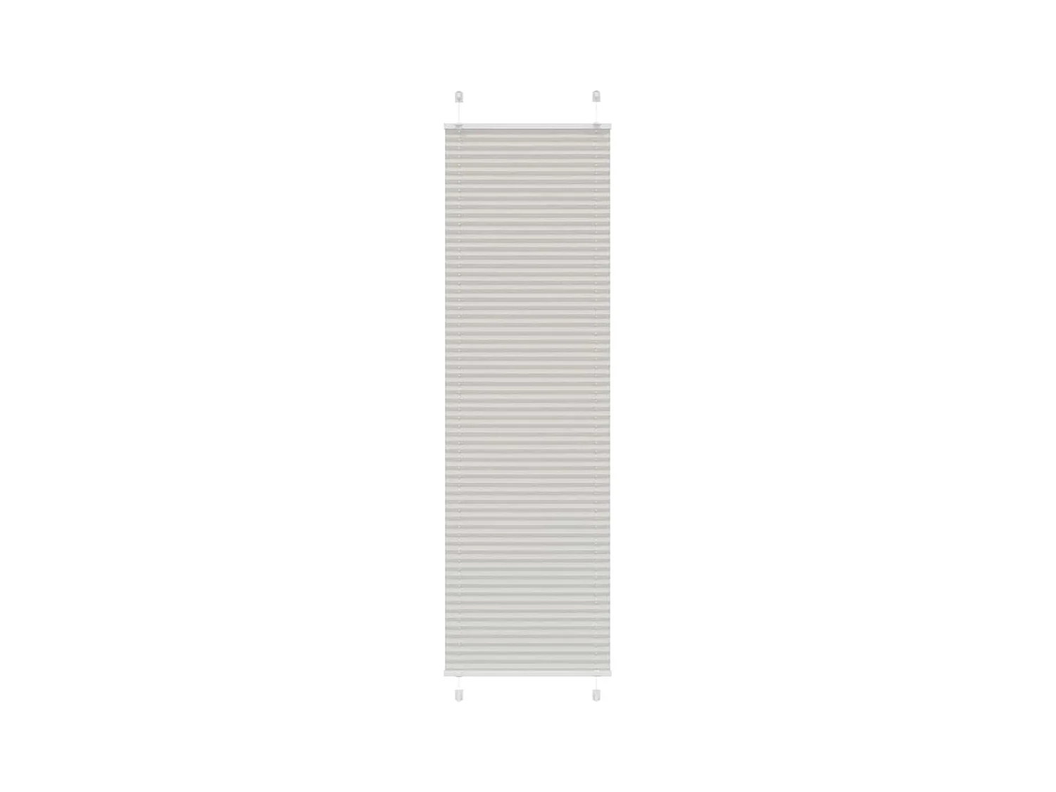 Store plissé gris clair 60x200 cm largeur du tissu 59,4 cm