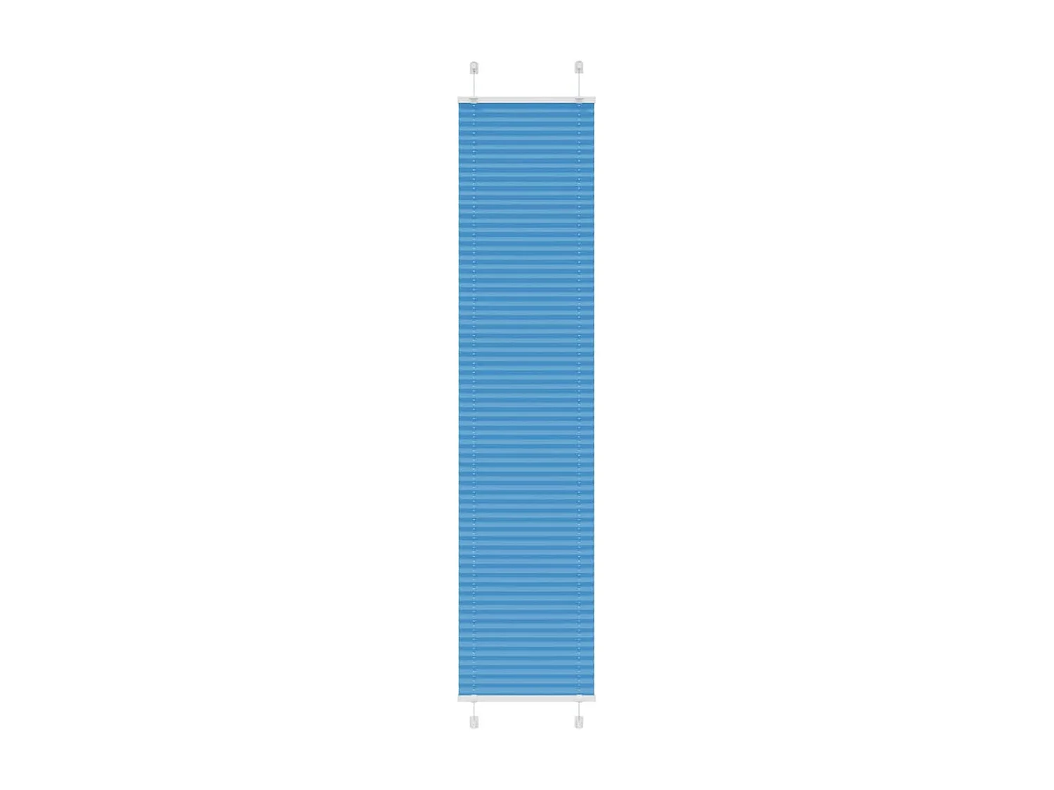 Store plissé bleu 50x200 cm largeur du tissu 49,4 cm polyester