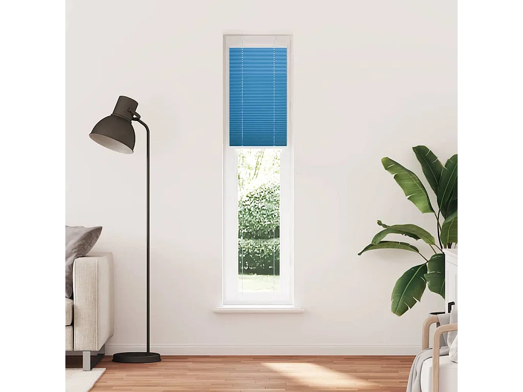 Estor Plisado azul 50x200 cm Tela Ancho 49,4 cm Poliéster