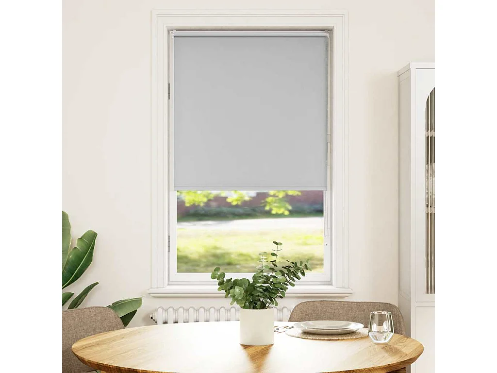 Estor Enrollable Opaco gris claro 75x130 cm Tela Ancho 70,7 cm