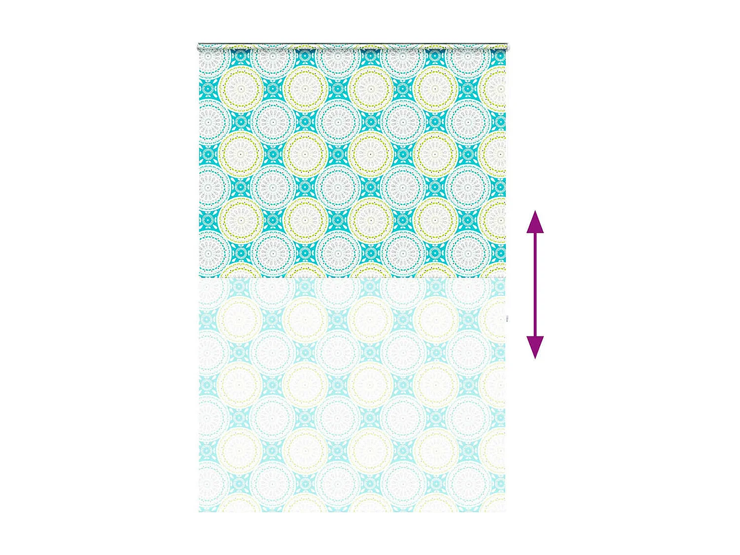 Rolo de Duche Estores cassete 150x240 cm Largura Tecido 146 cm