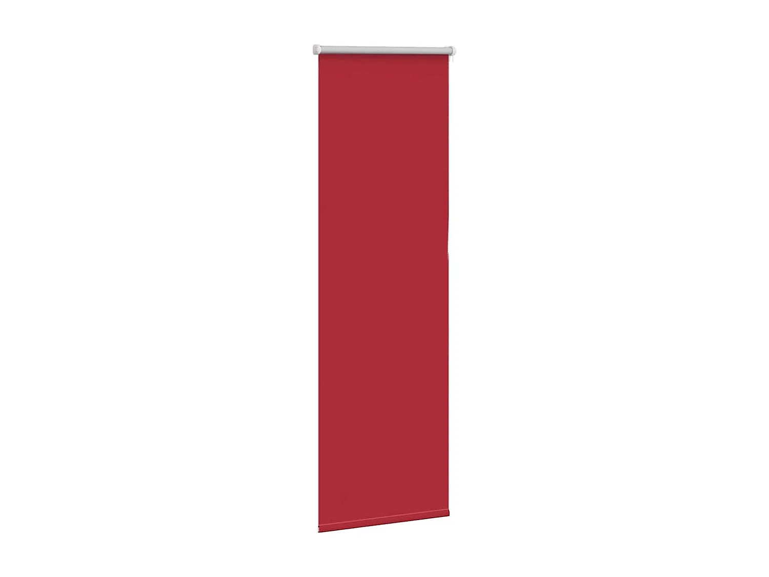 Store enrouleur occultant rouge largeur du tissu 55,7 cm