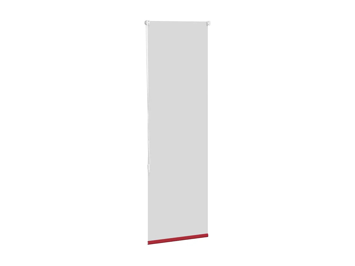 Store enrouleur occultant rouge largeur du tissu 55,7 cm