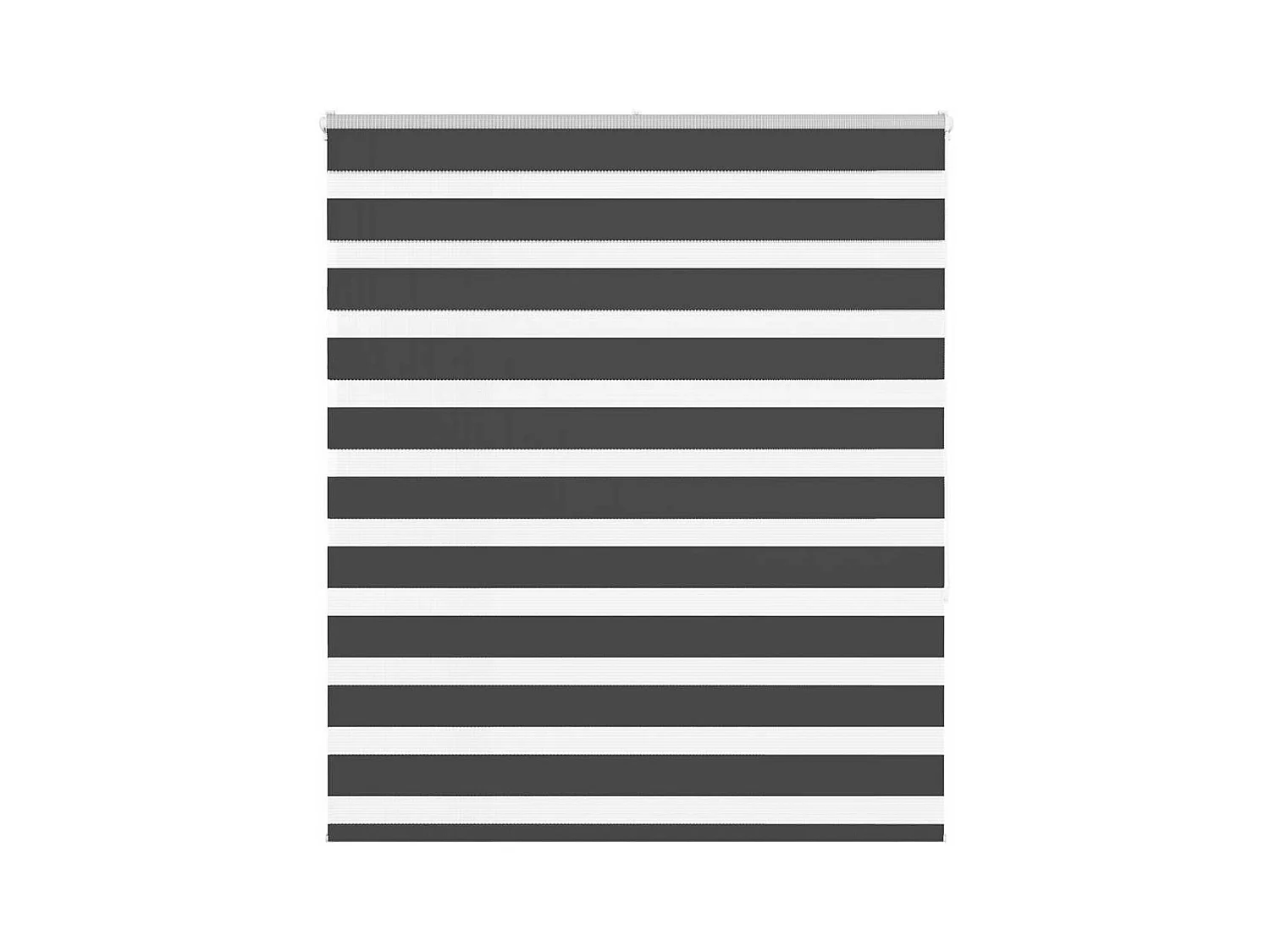 Zebra rolgordijn 135x150 cm stofbreedte 130,9 cm zwart