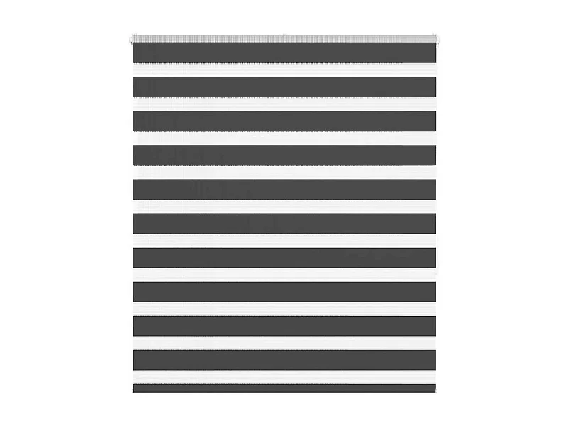 Store zèbre noir 135x150 cm largeur du tissu 130,9 cm polyester