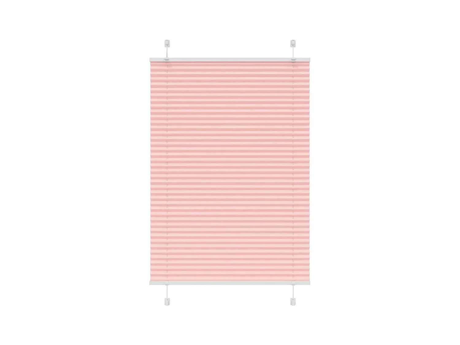 Store plissé rose 90x150 cm largeur du tissu 89,4 cm polyester