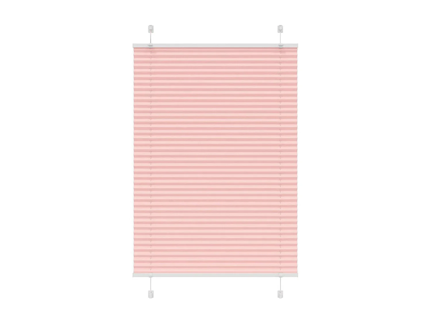 Store plissé rose 90x150 cm largeur du tissu 89,4 cm polyester