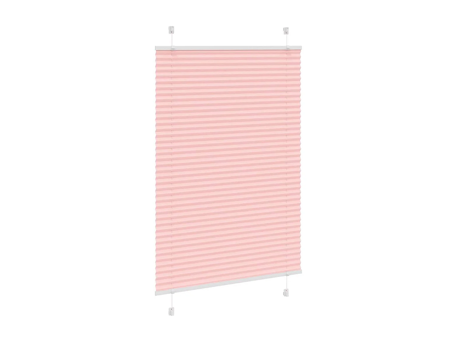 Store plissé rose 90x150 cm largeur du tissu 89,4 cm polyester