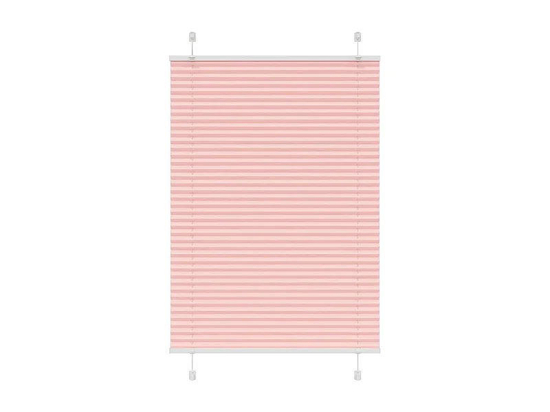 Store plissé rose 90x150 cm largeur du tissu 89,4 cm polyester