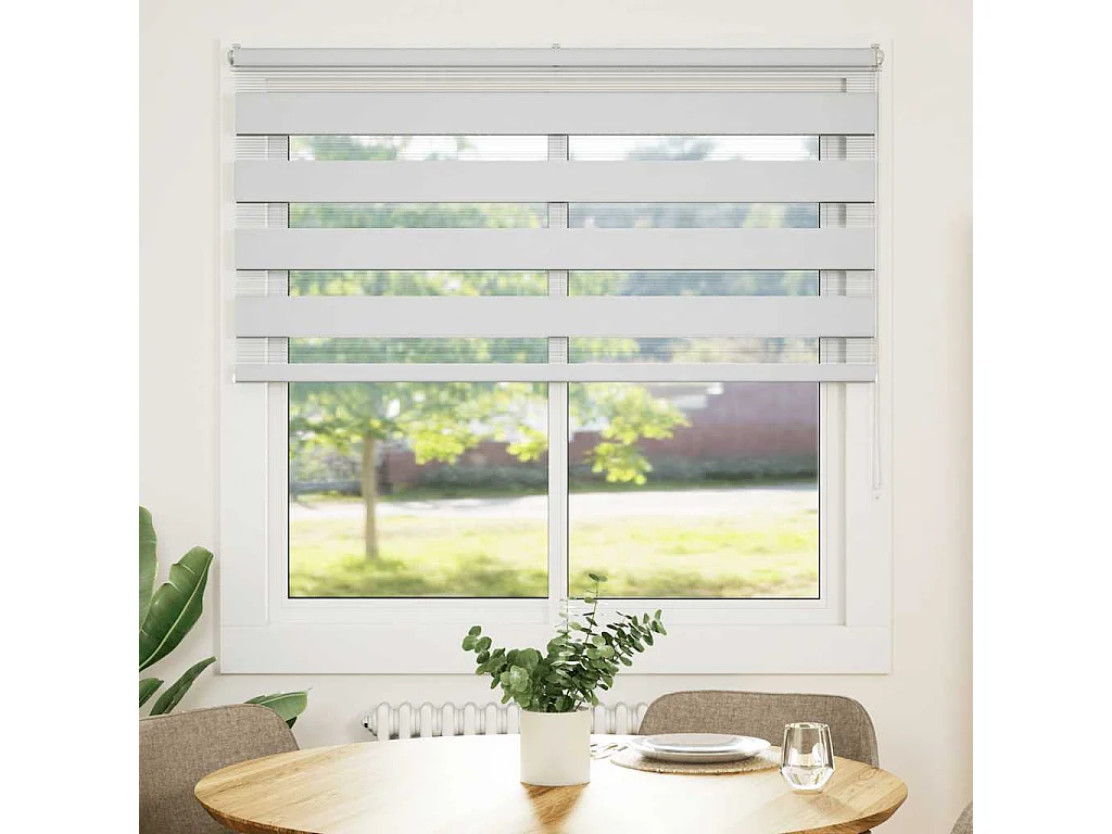 Cortina de zebra 150x150 cm largura do tecido 145,9cm poliéster