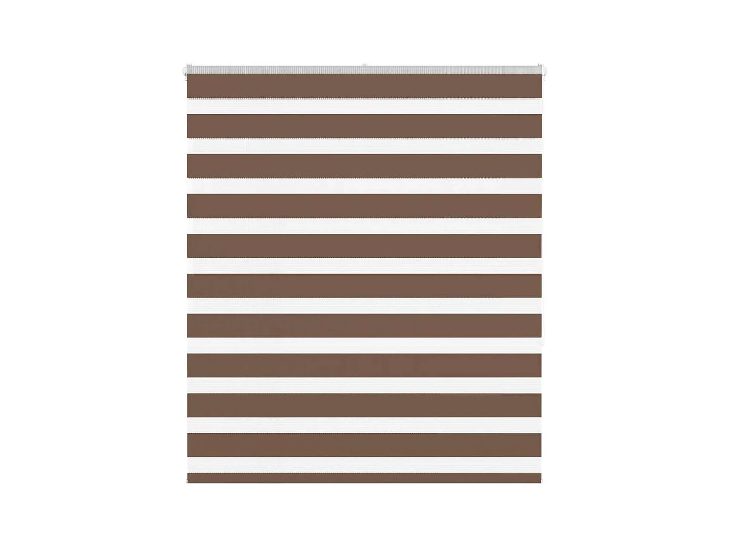 Zebra rolgordijn 125x150 cm stofbreedte 120,9cm polyester bruin