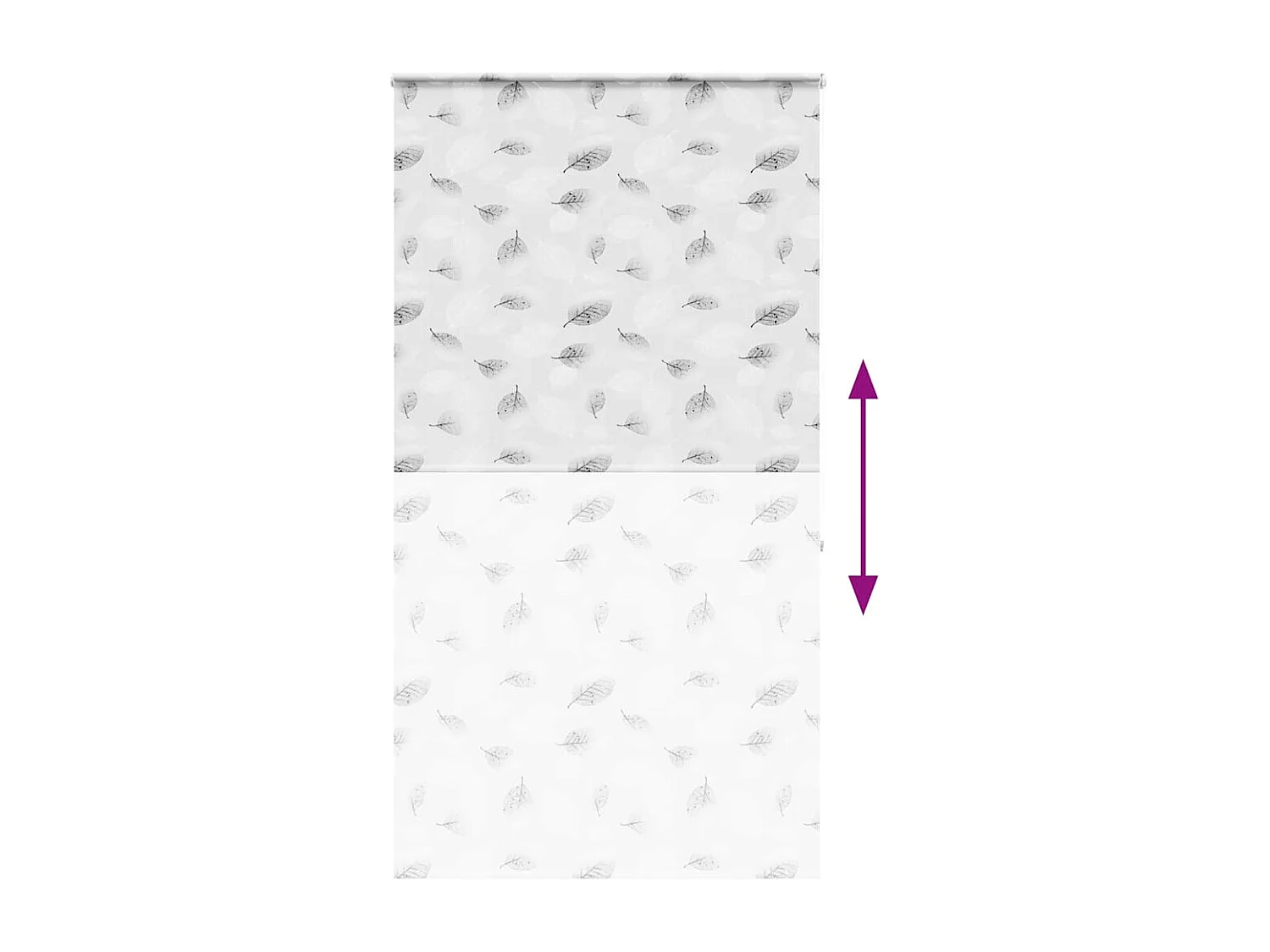 Store enrouleur de douche avec cassette largeur du tissu 126 cm