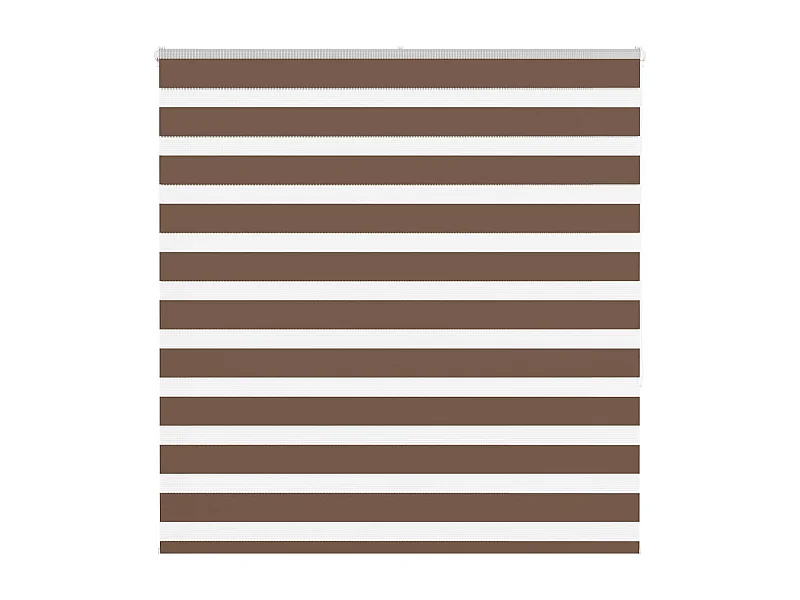 Store zèbre marron 150x150cm largeur du tissu 145,9cm polyester