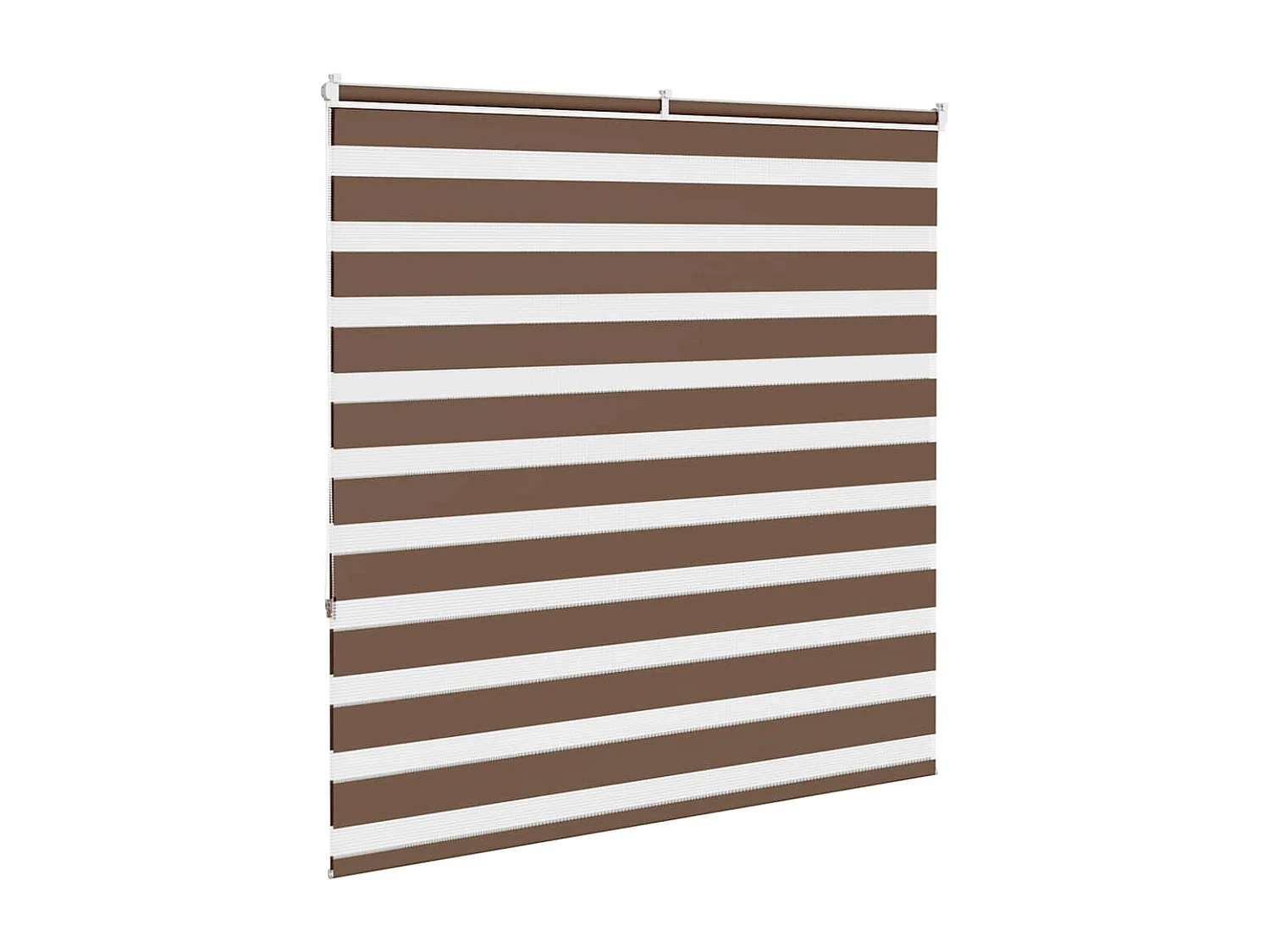 Store zèbre marron 150x150cm largeur du tissu 145,9cm polyester