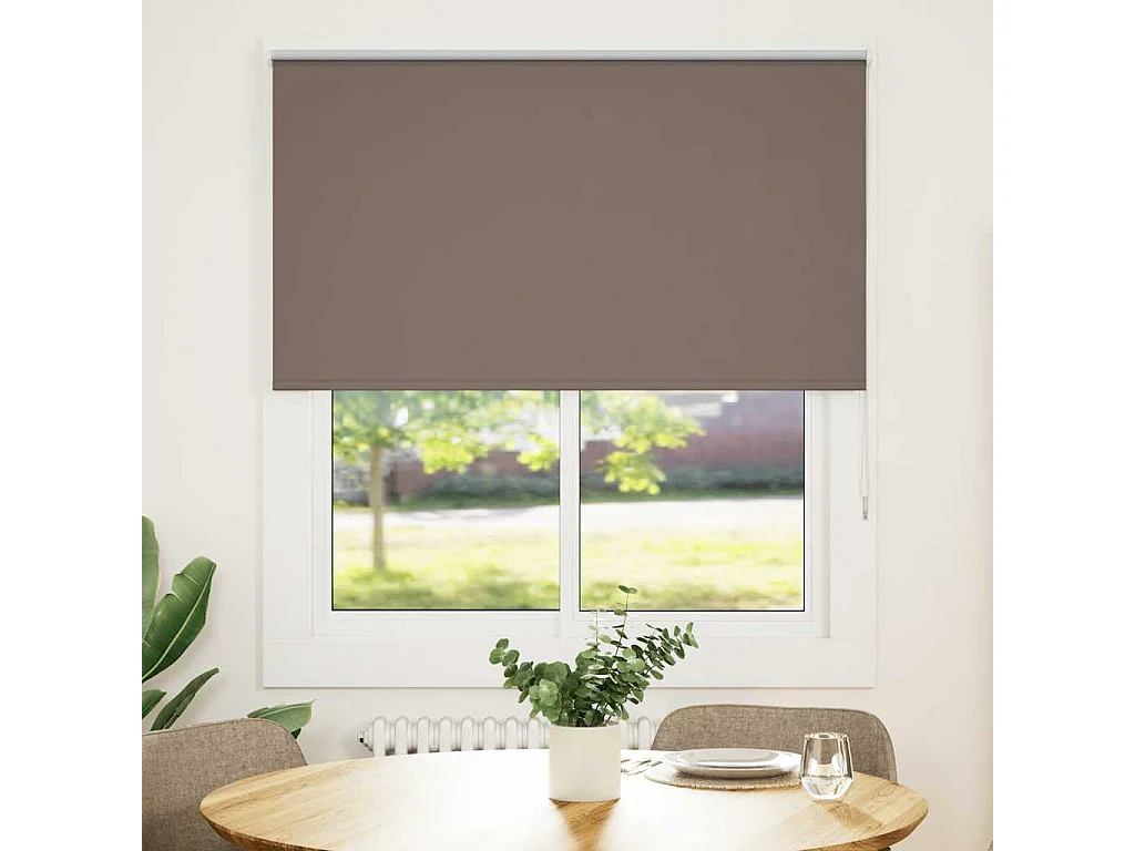 Persiana de enrolar 135x175 cm largura tecido 131,6cm poliéster