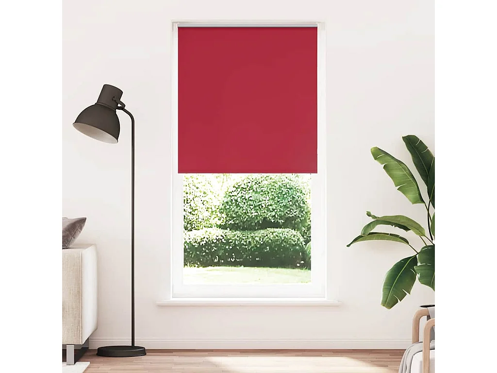 Estor Enrollable Opaco Rojo 105x230 cm Tela Ancho 100,7 cm