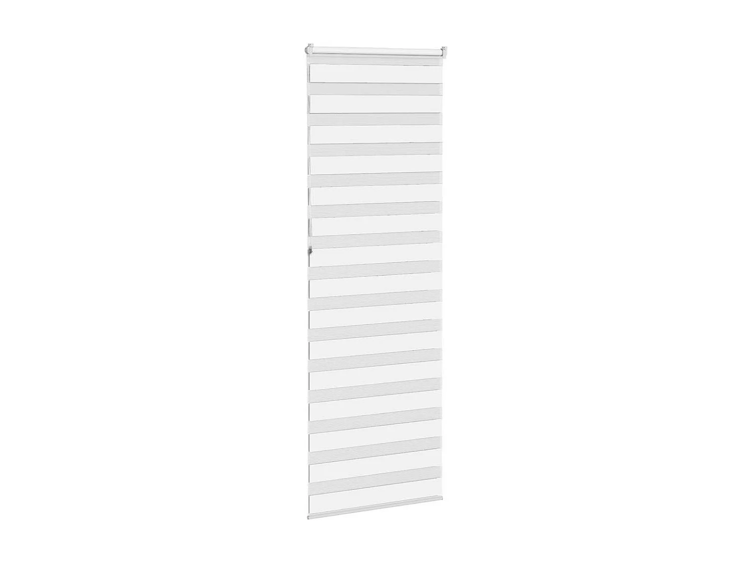Estor cebra blanco 75x230 cm tejido ancho 70,9 cm poliéster
