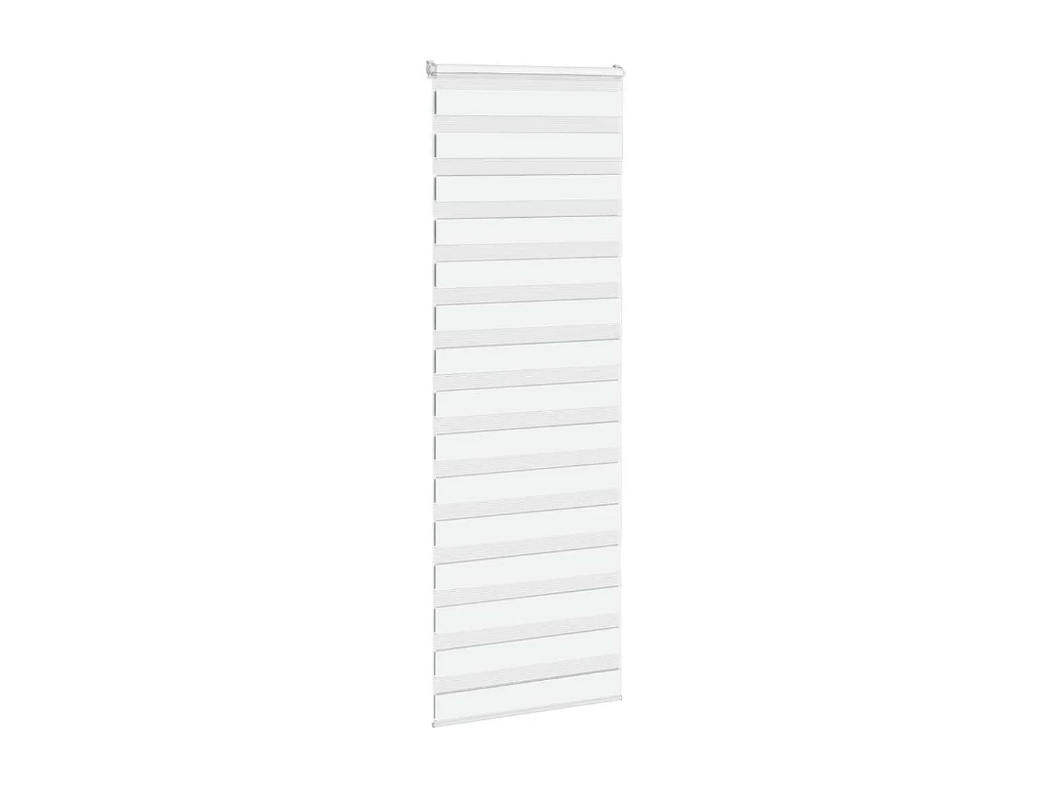 Estor cebra blanco 75x230 cm tejido ancho 70,9 cm poliéster