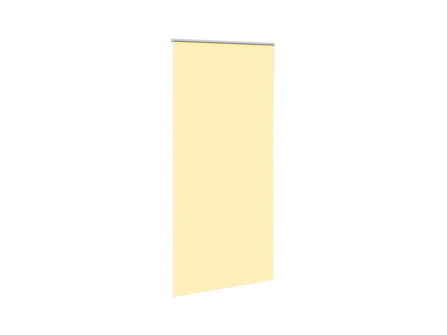 Store enrouleur occultant jaune largeur du tissu 105,7 cm
