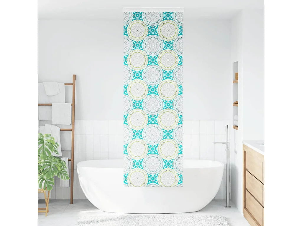 Estor enrollable para ducha con casete 70x240cm tela ancho 66cm