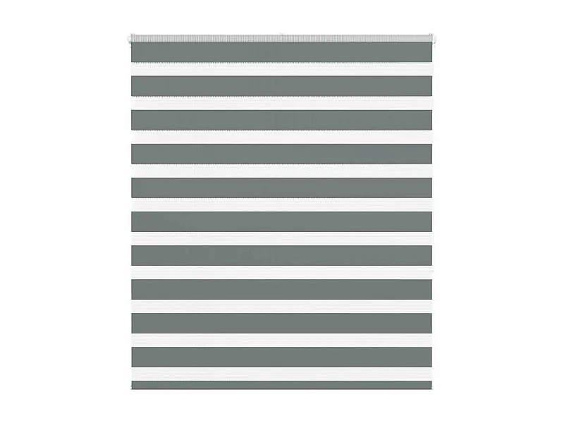 Store zèbre gris foncé largeur du tissu 125,9 cm polyester