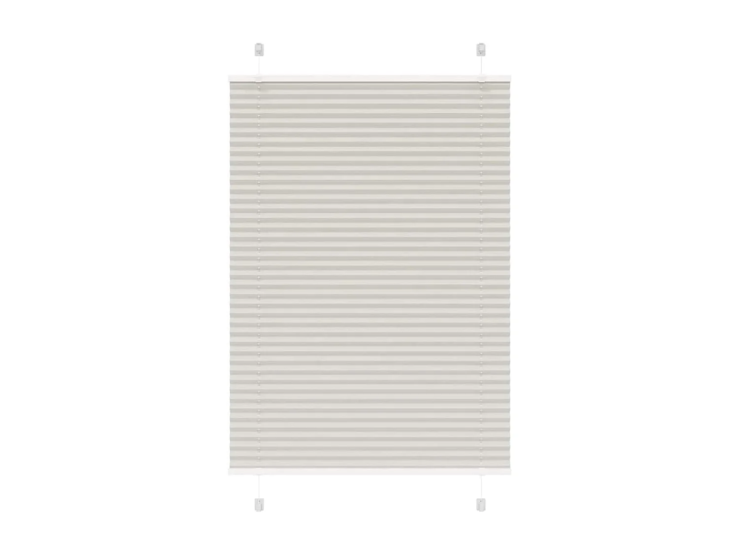 Store plissé gris clair 85x150 cm largeur du tissu 84,4 cm