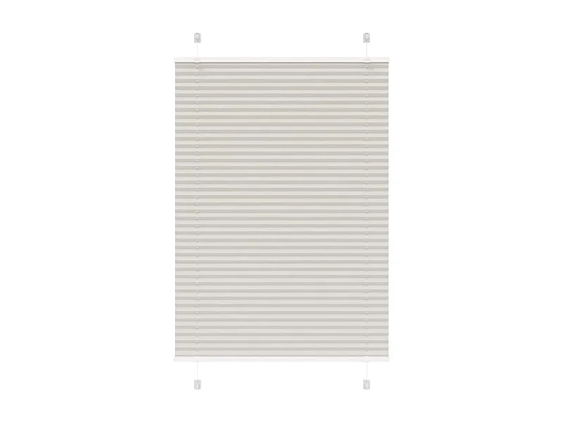 Store plissé gris clair 85x150 cm largeur du tissu 84,4 cm